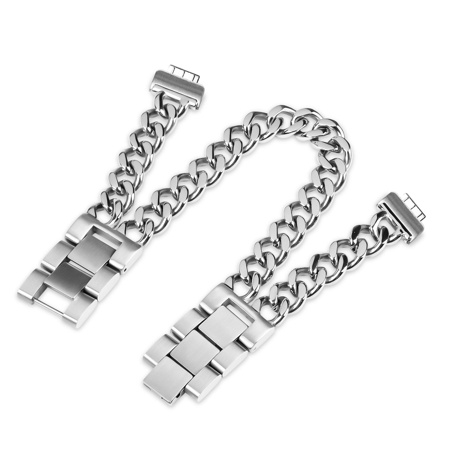 For Fitbit Inspire / Inspire HR / Inspire 2 Circle Design Stainless Steel Watch Bracelet Strap - Silver For Fitbit Inspire / Inspire HR / Inspire 2 Circle Design Stainless Steel Watch Bracelet Strap - Silver